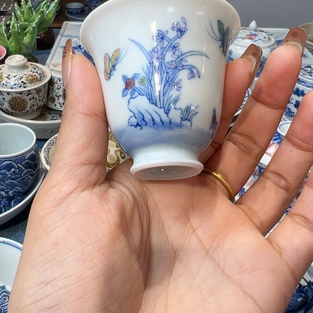 福利一口小杯手工手绘绘