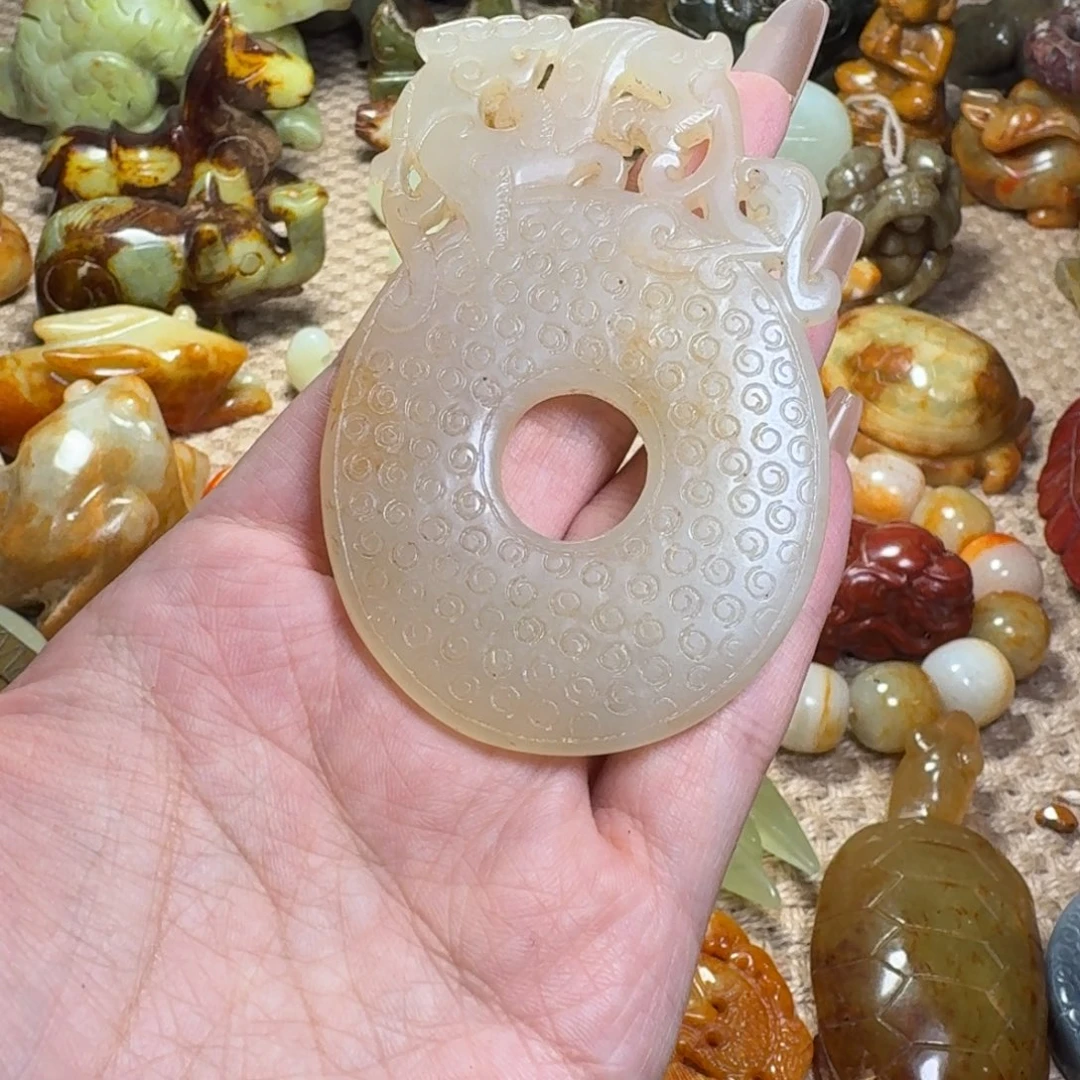 白玉菩提吊坠挂件