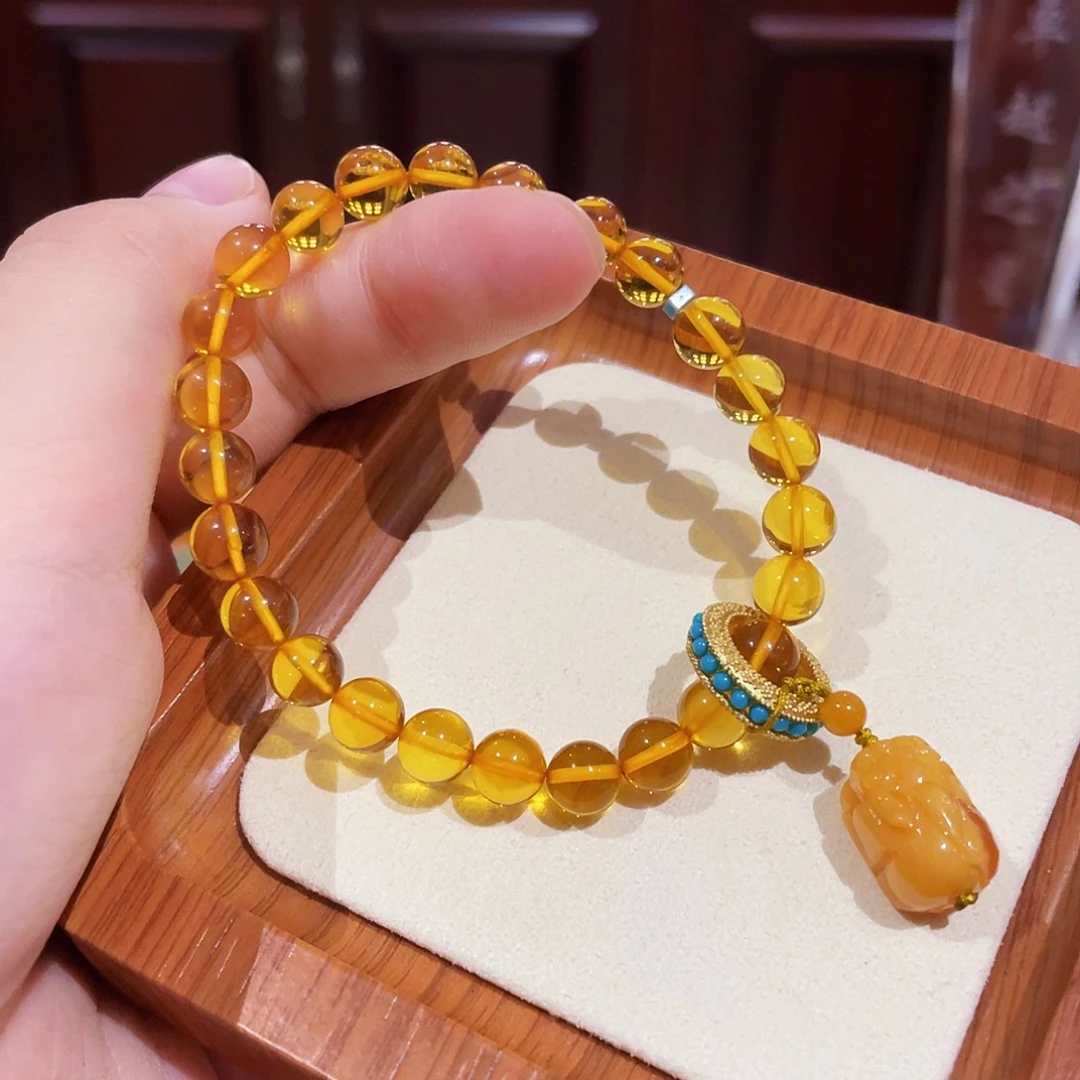 蜜蜡未镶嵌手链手串