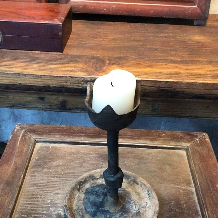 铁艺灯油灯老物件