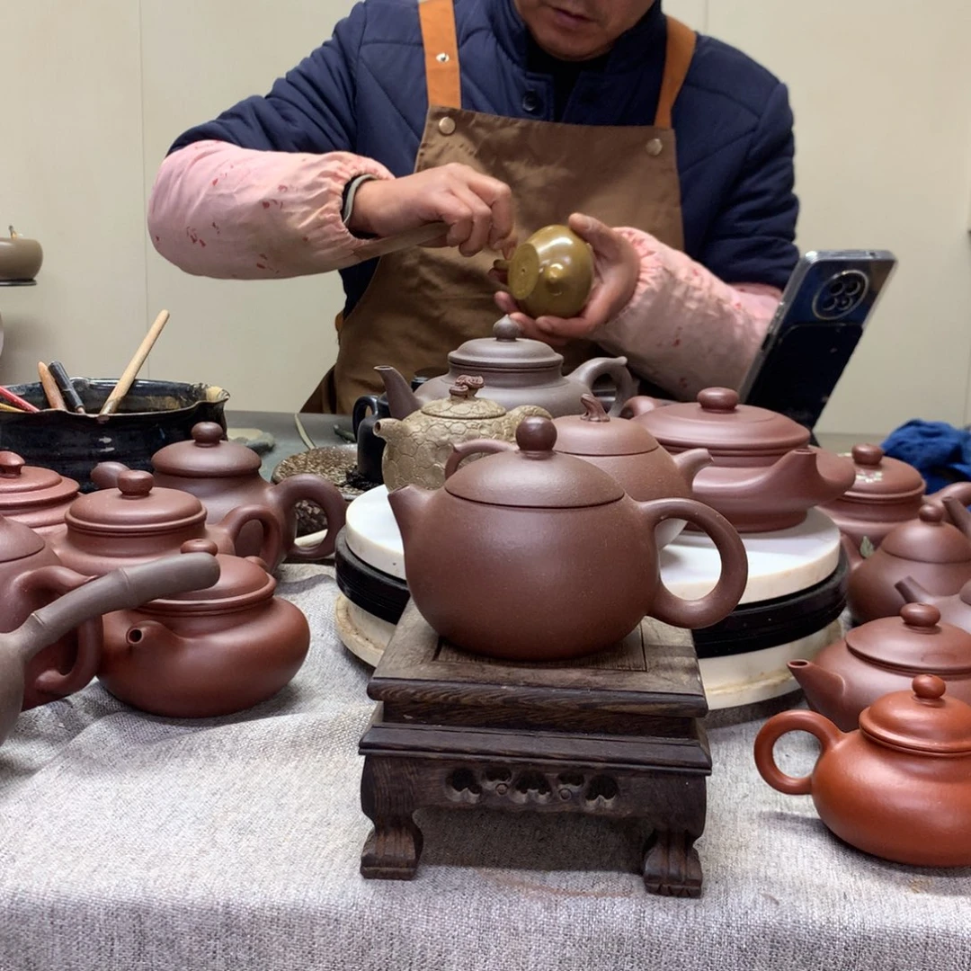 茶壶紫泥西施200 C半手工制作