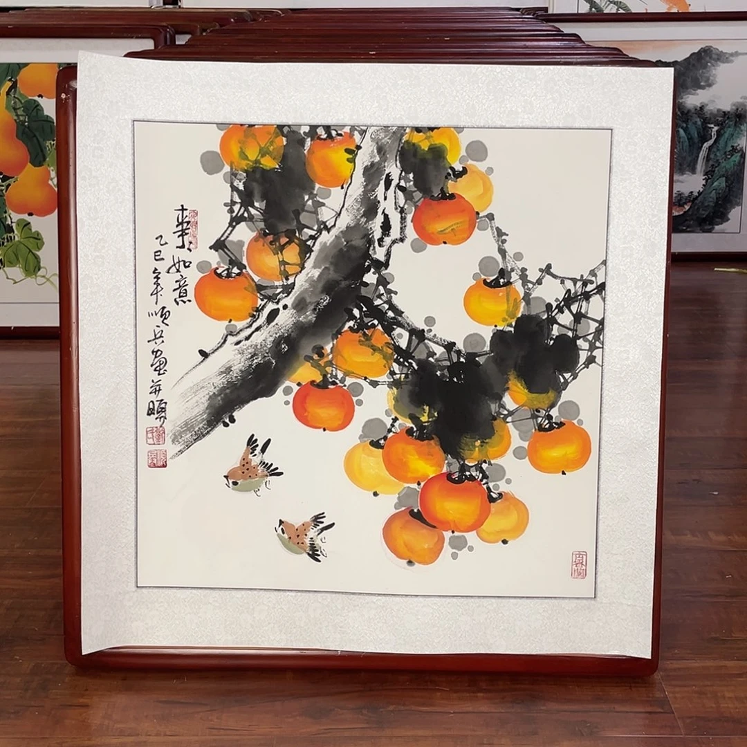 国画带框尺寸63*63厘米