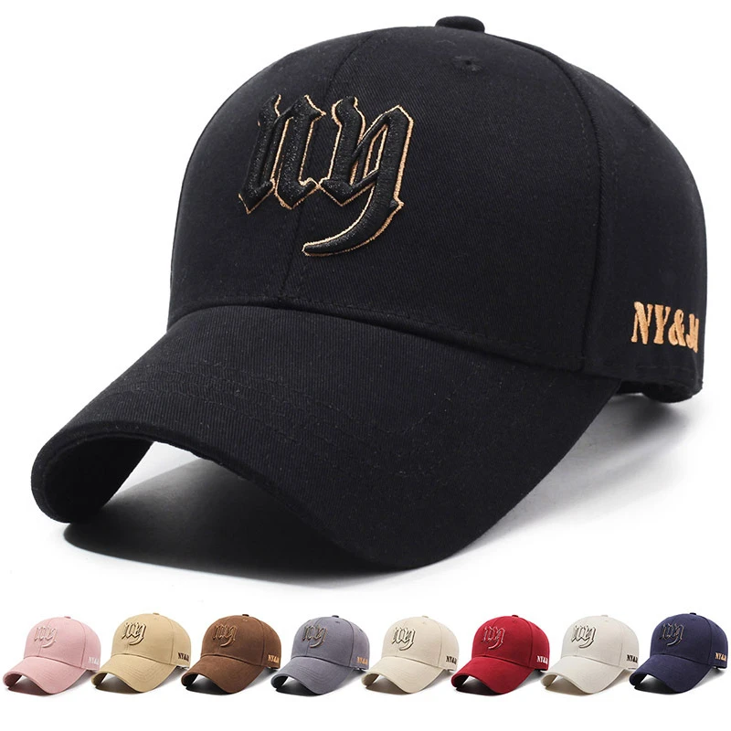 NY&JA男女同款棒球帽子男士遮阳防晒帽女士户外休闲鸭舌帽春秋