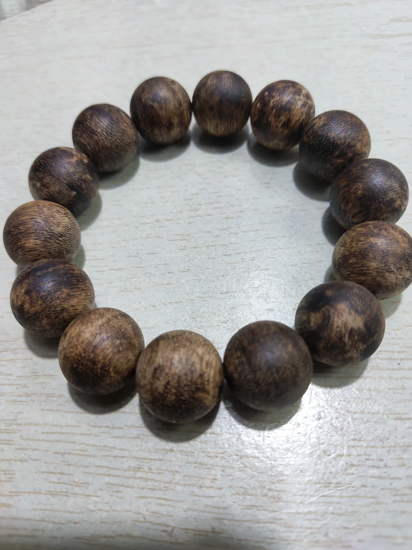 沉香单圈手串文玩佛珠
