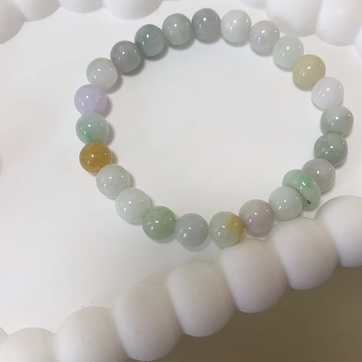 翡翠未镶嵌手串A货多色