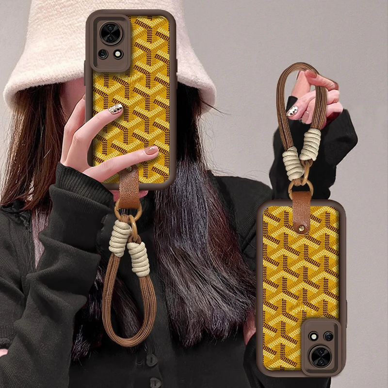 创意狗牙适用【华为】Nova13/12/Nova14Pro/5Pro/Nova9皮纹手机壳