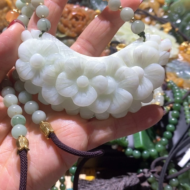 岫玉毛衣链未镶嵌