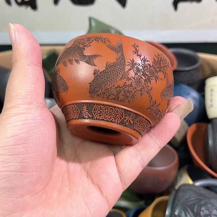 茶杯紫砂全手工紫砂主人杯