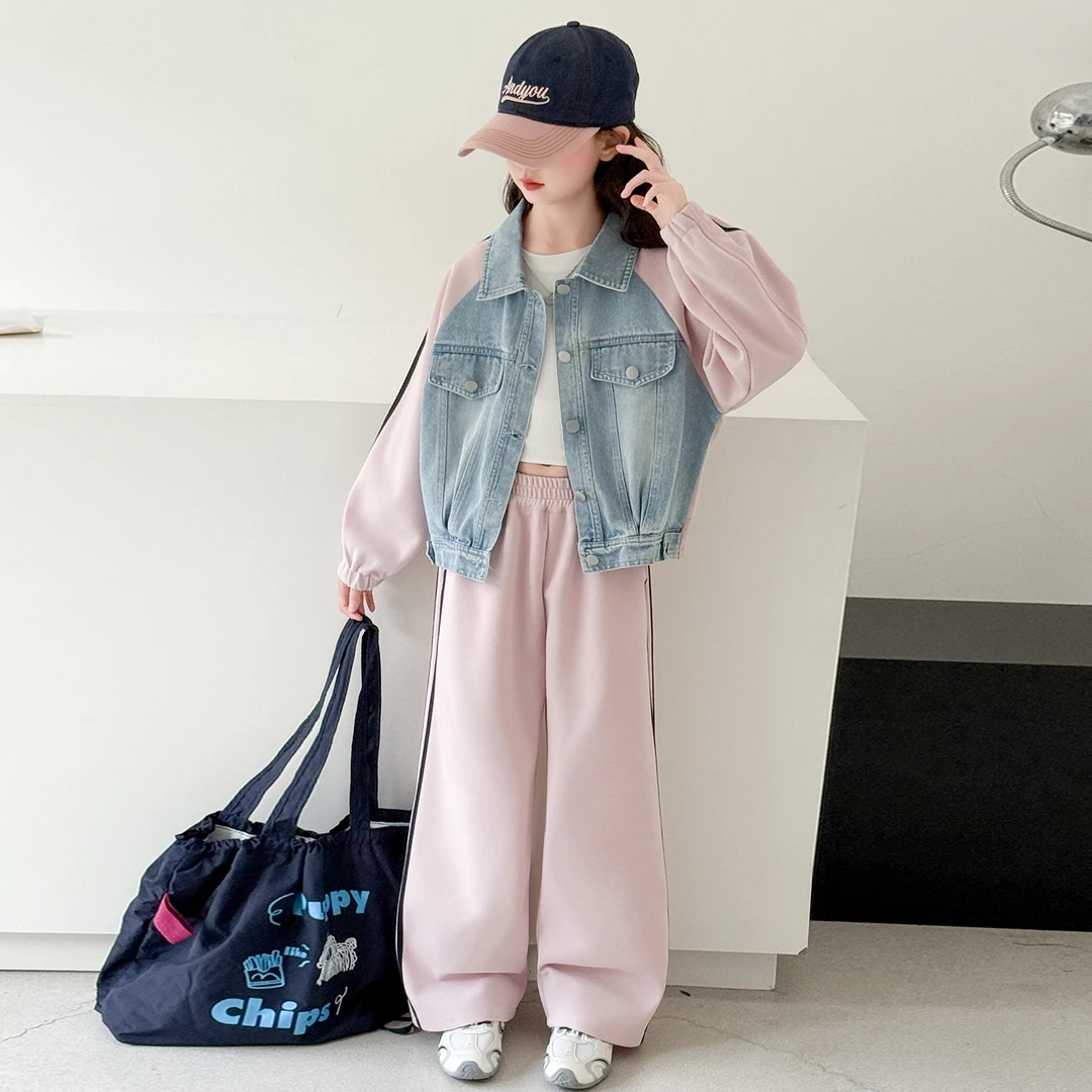 女童秋装套装2025新款洋气女孩儿童秋季衣服大童春秋款韩版两件套