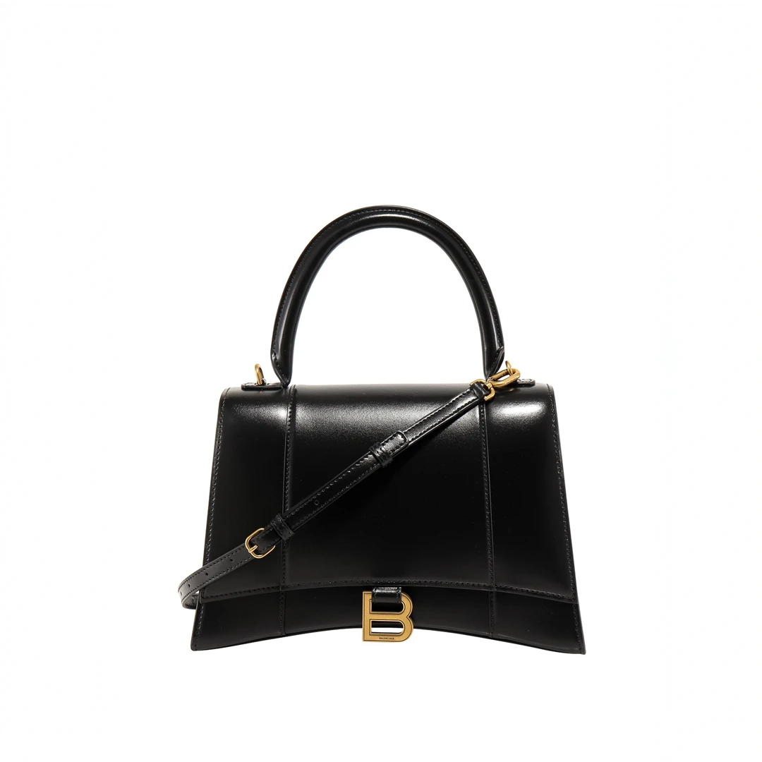 全新未使用 Balenciaga/巴黎世家 黑色 沙漏背提包