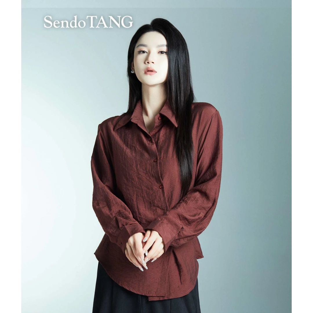 【风的季节】胖多女装秋季气质时尚设计感宽松显瘦高级感衬衫上衣