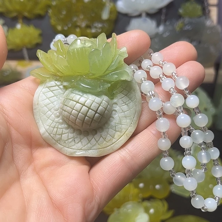 未镶嵌蛇纹石玉发饰