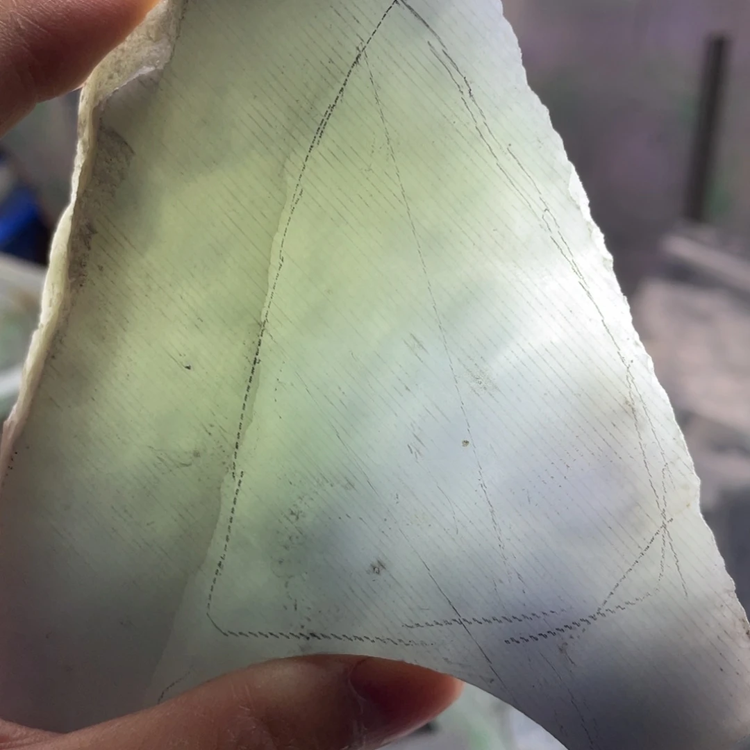 翡翠未镶嵌挂件K缅甸天然翡翠片料