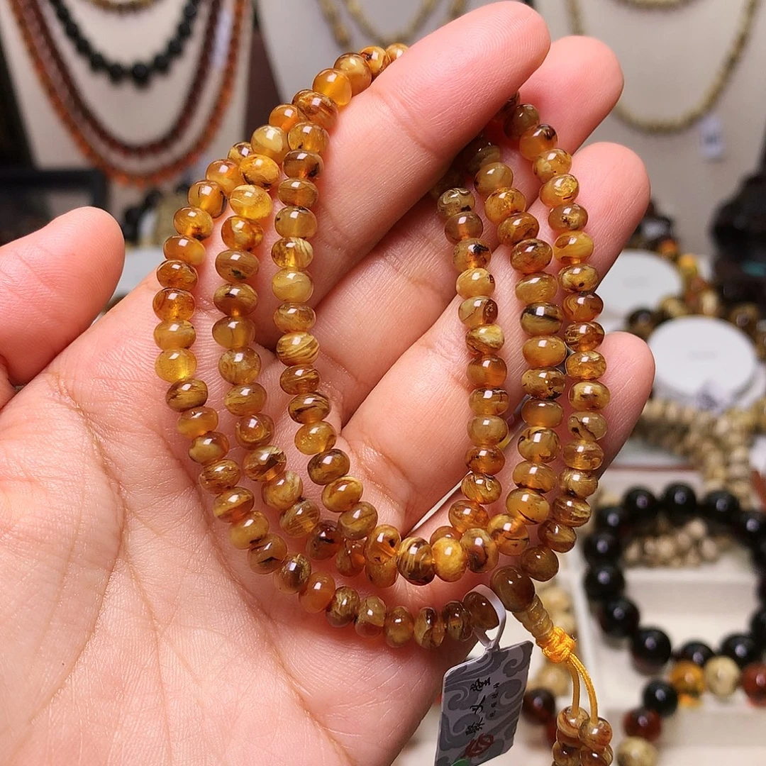 琥珀未镶嵌裸石抚顺琥珀5/128精品蜜蜡