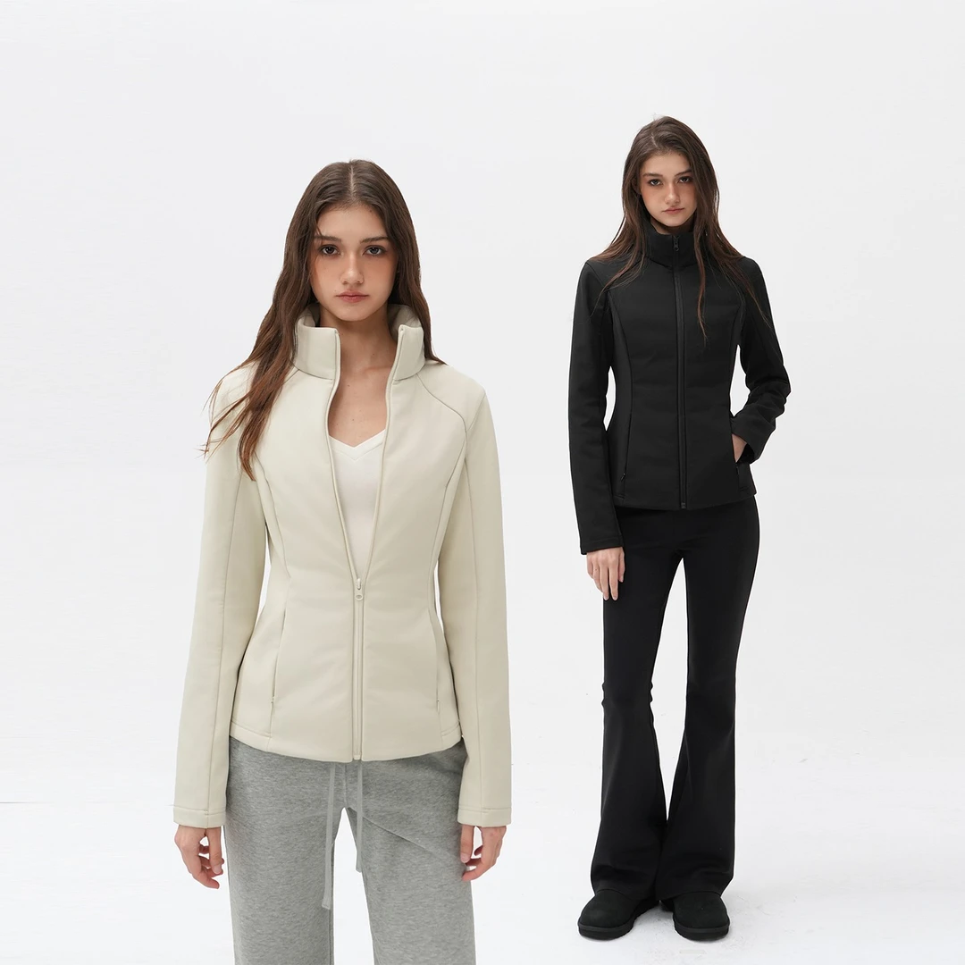 Jim Kennet 90白鸭绒修身立领冲锋衣羽绒服