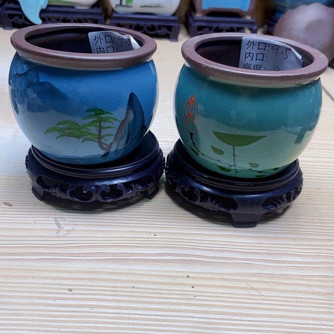 瓷片陶瓷花盆陶瓷艺术