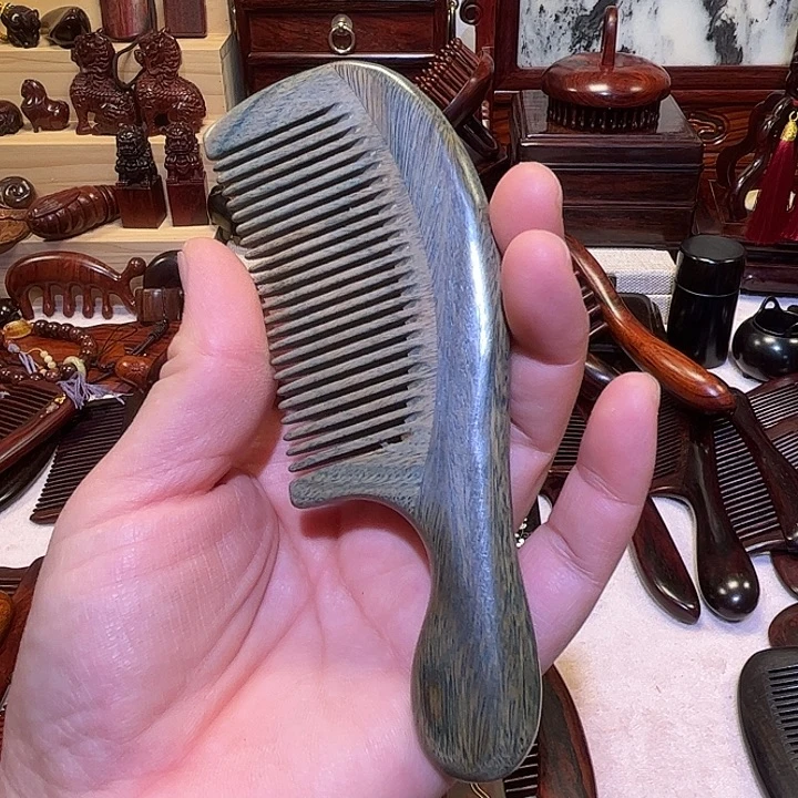 奥氏黄檀（白酸枝）绿檀木手柄梳子