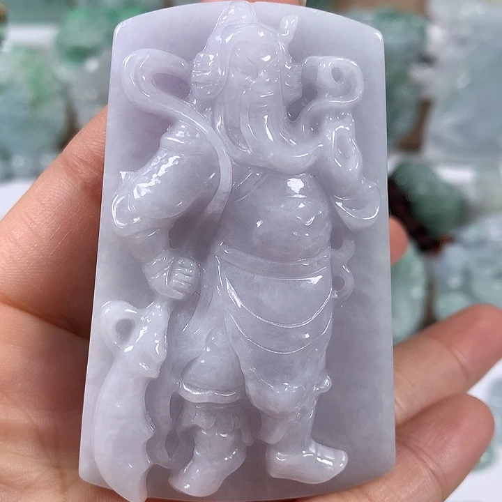 翡翠未镶嵌颈饰关二爷福利有棉线福利