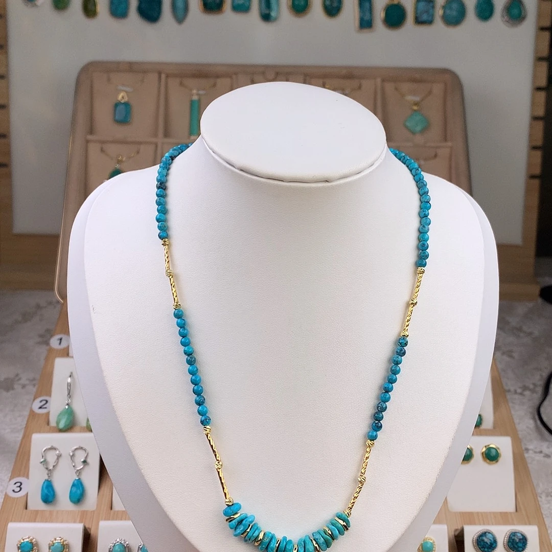 绿松石未镶嵌颈饰