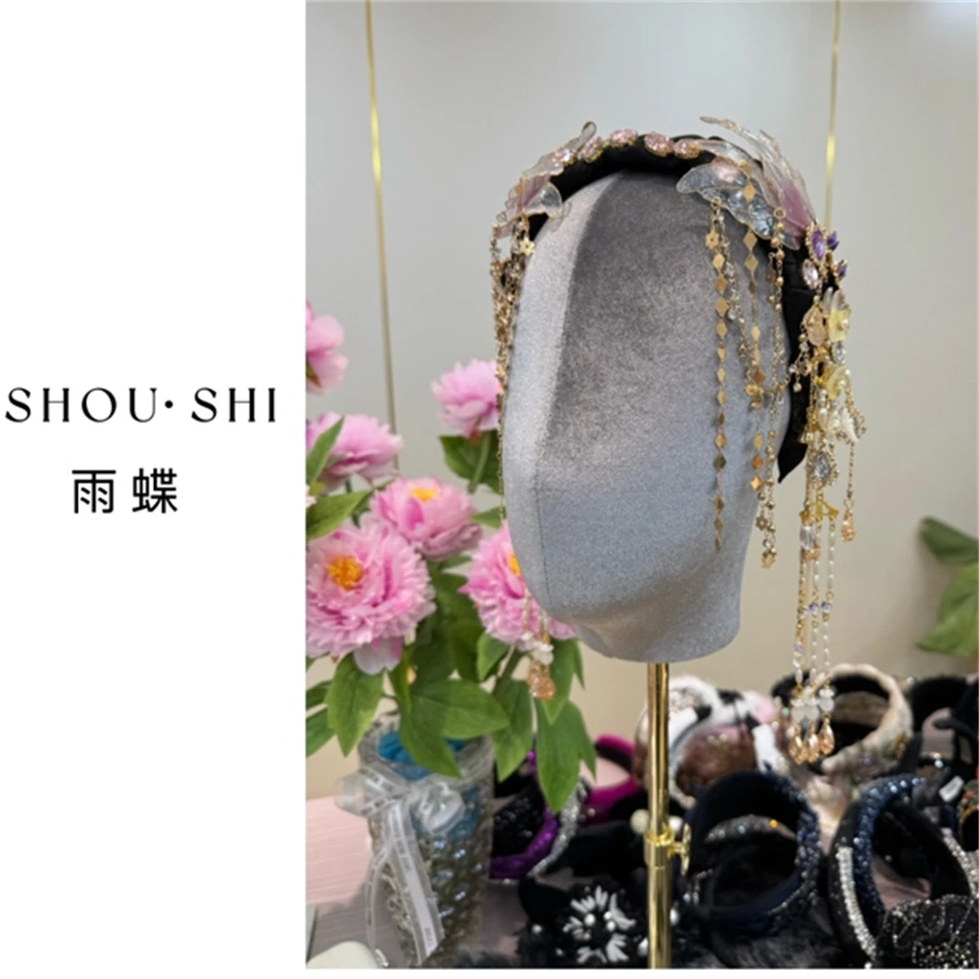 SHOUSHI 【雨蝶 红颜】爆款时髦宫廷风复古重工发饰外出游玩百搭