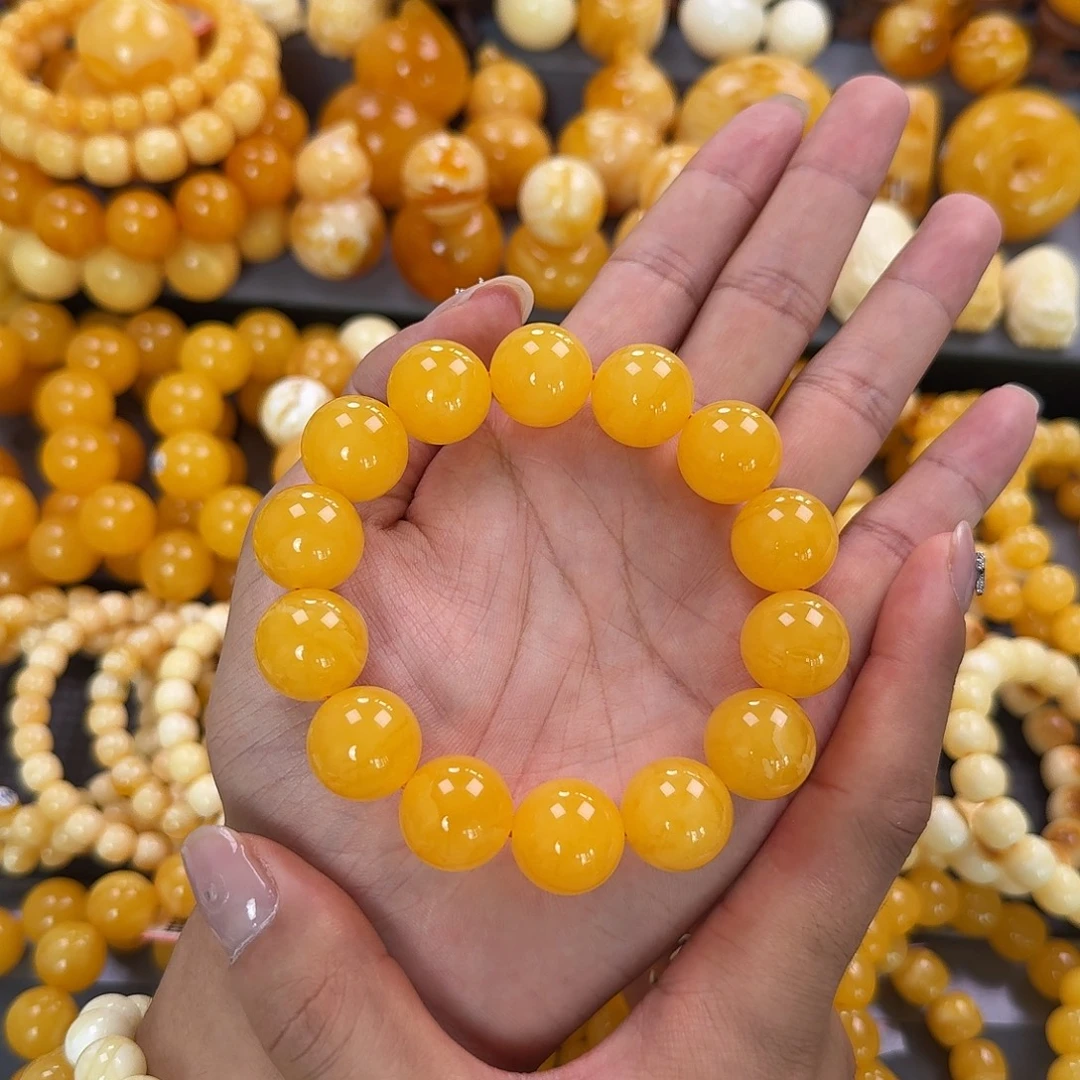 蜜蜡未镶嵌珠宝奇石同料17mm
