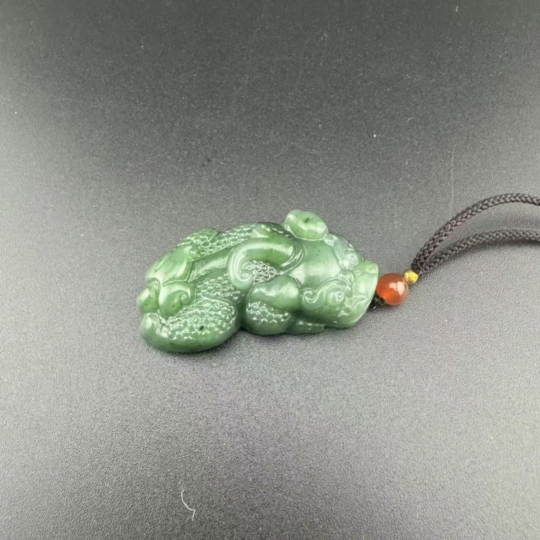 BY1125FWJS标003 北玉精选 和田玉挂件 多样性发货