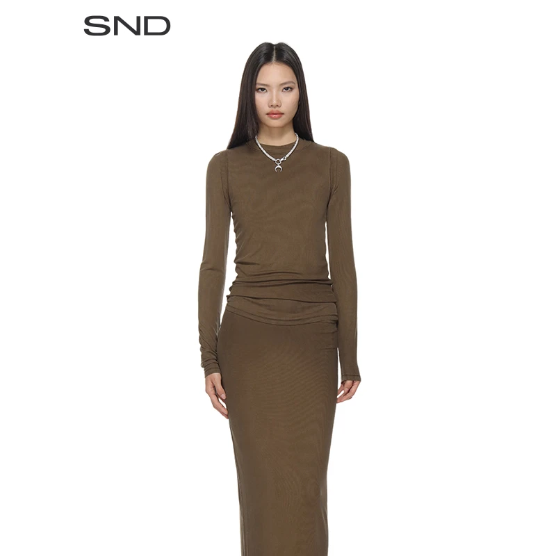 【SNDACNE STUDIOS 设计师品牌】SND SS25 圆领修身T恤