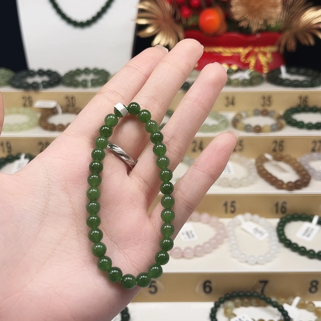 菲****和田玉未镶嵌手串