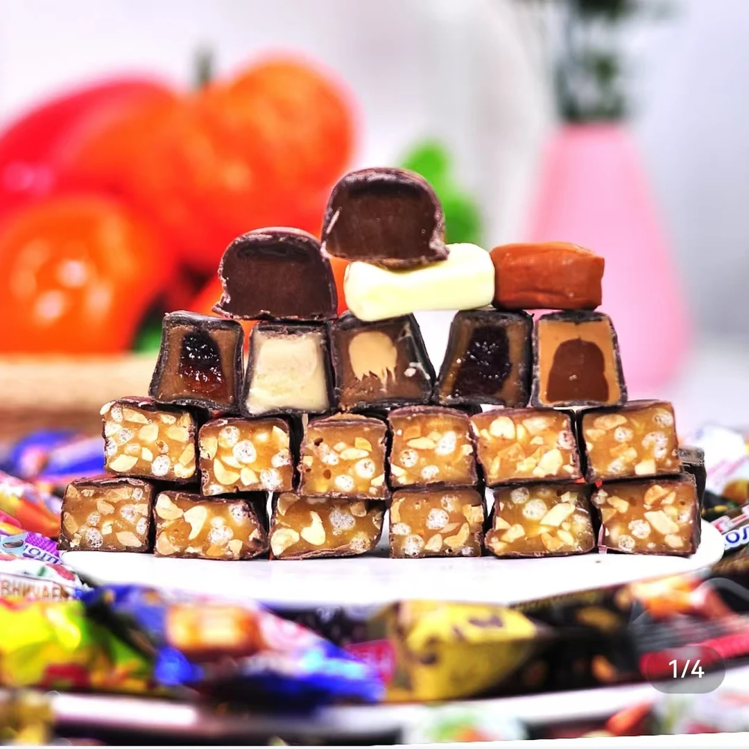 【绥芬河口岸直发俄罗斯进口巧克力团单】萌主（1道具=1g）糖500g/袋