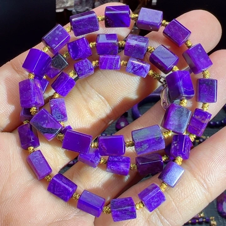 银S925镶嵌苏纪石（舒俱来）项链