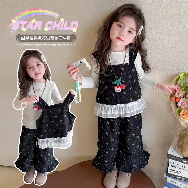 女童运动套装春秋款2025新款儿童洋气卡通卫衣宝宝秋装休闲两件套