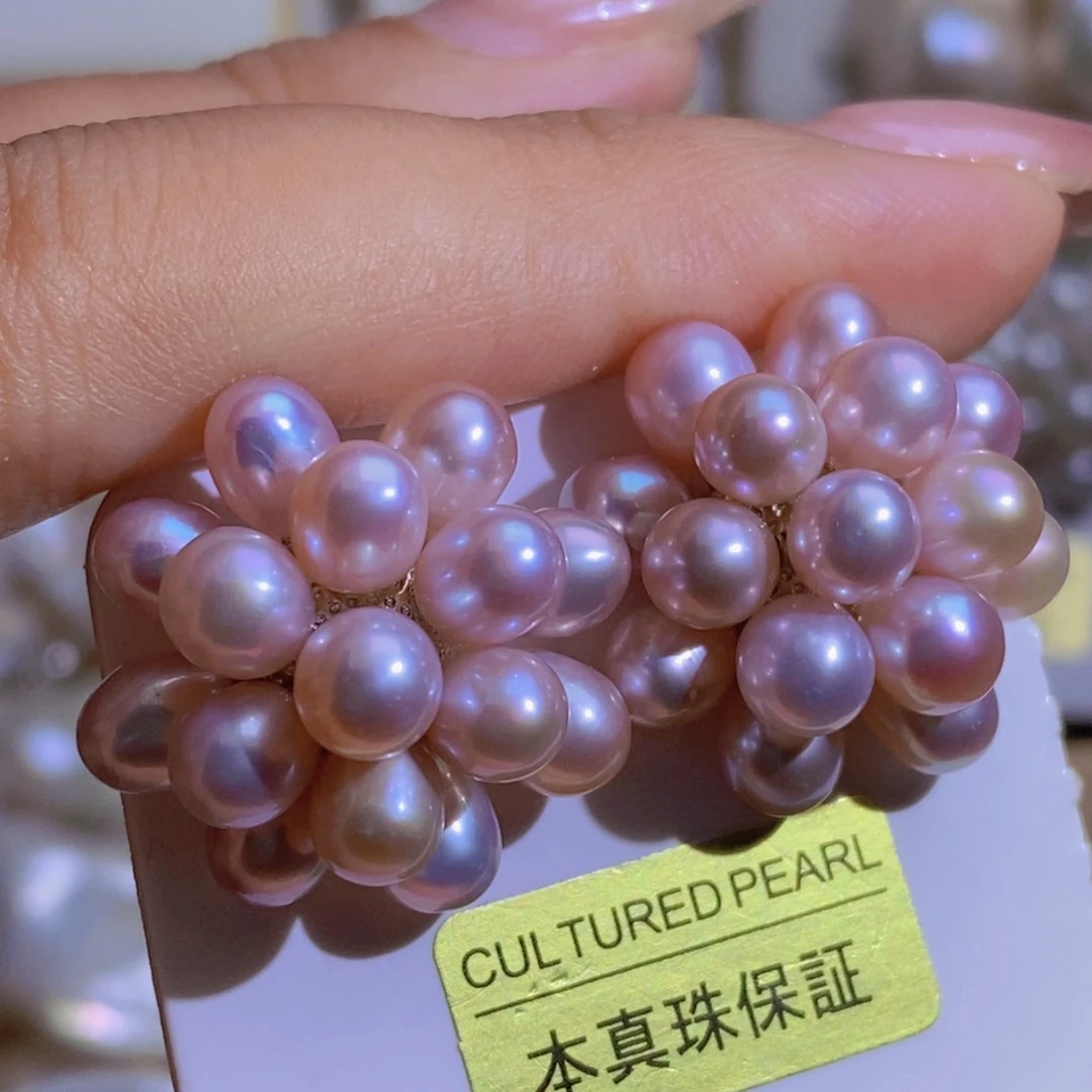 天然淡水珍珠（微瑕）淡水珍珠银S925镶嵌