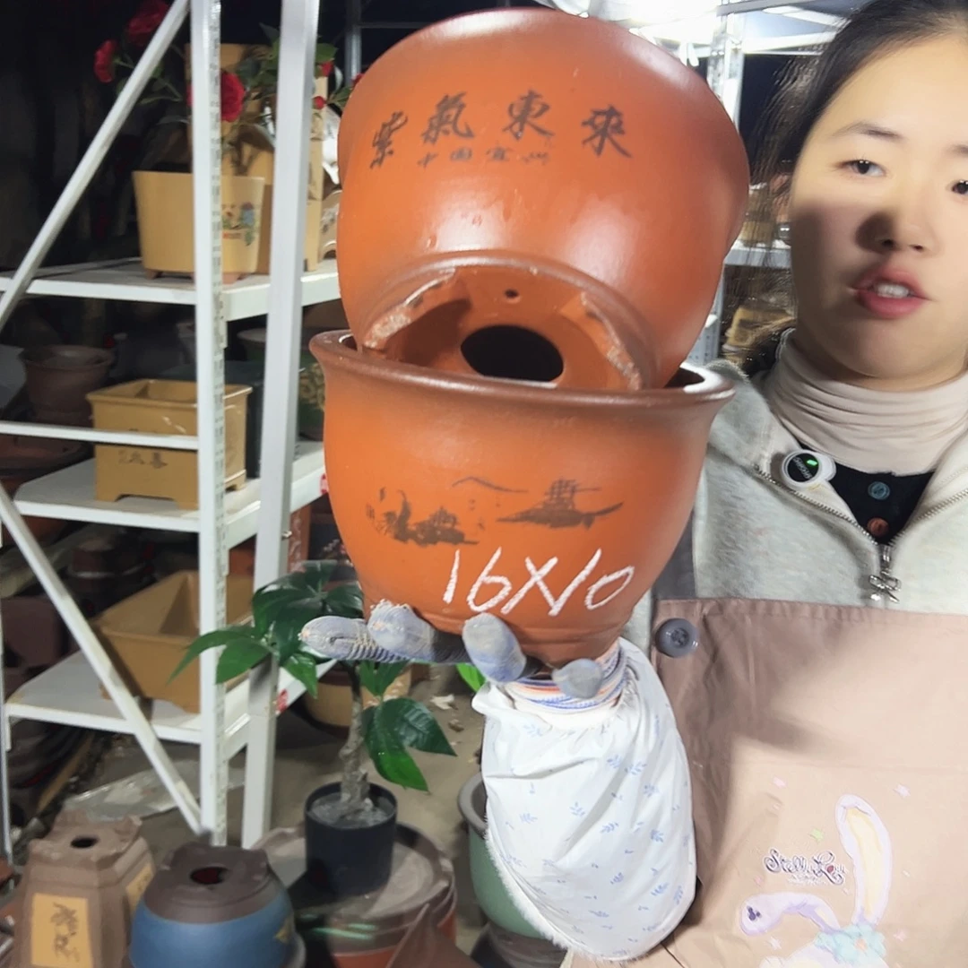 16+16紫气东来花盆花盆花盆