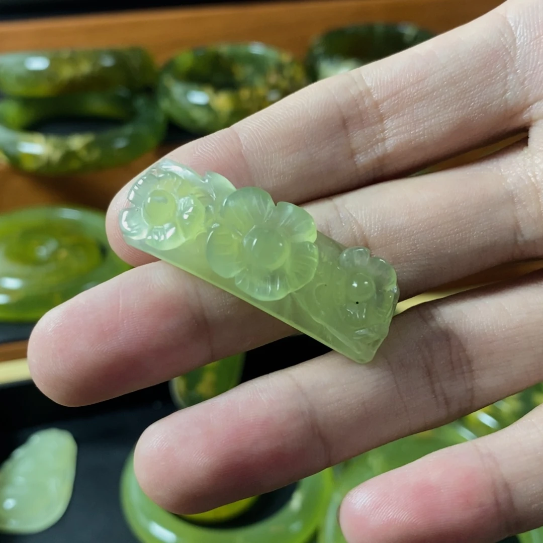 蛇纹石玉合金手链