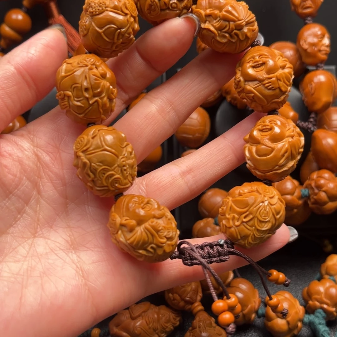 东***鱼吊坠橄榄核财神21