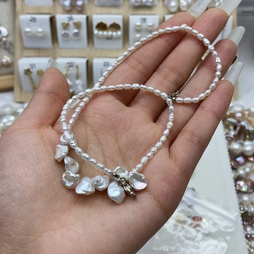 火***山淡水珍珠未镶嵌颈饰