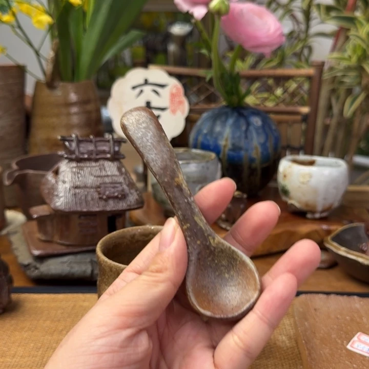 陶吉窑口备前烧勺子福利一口价