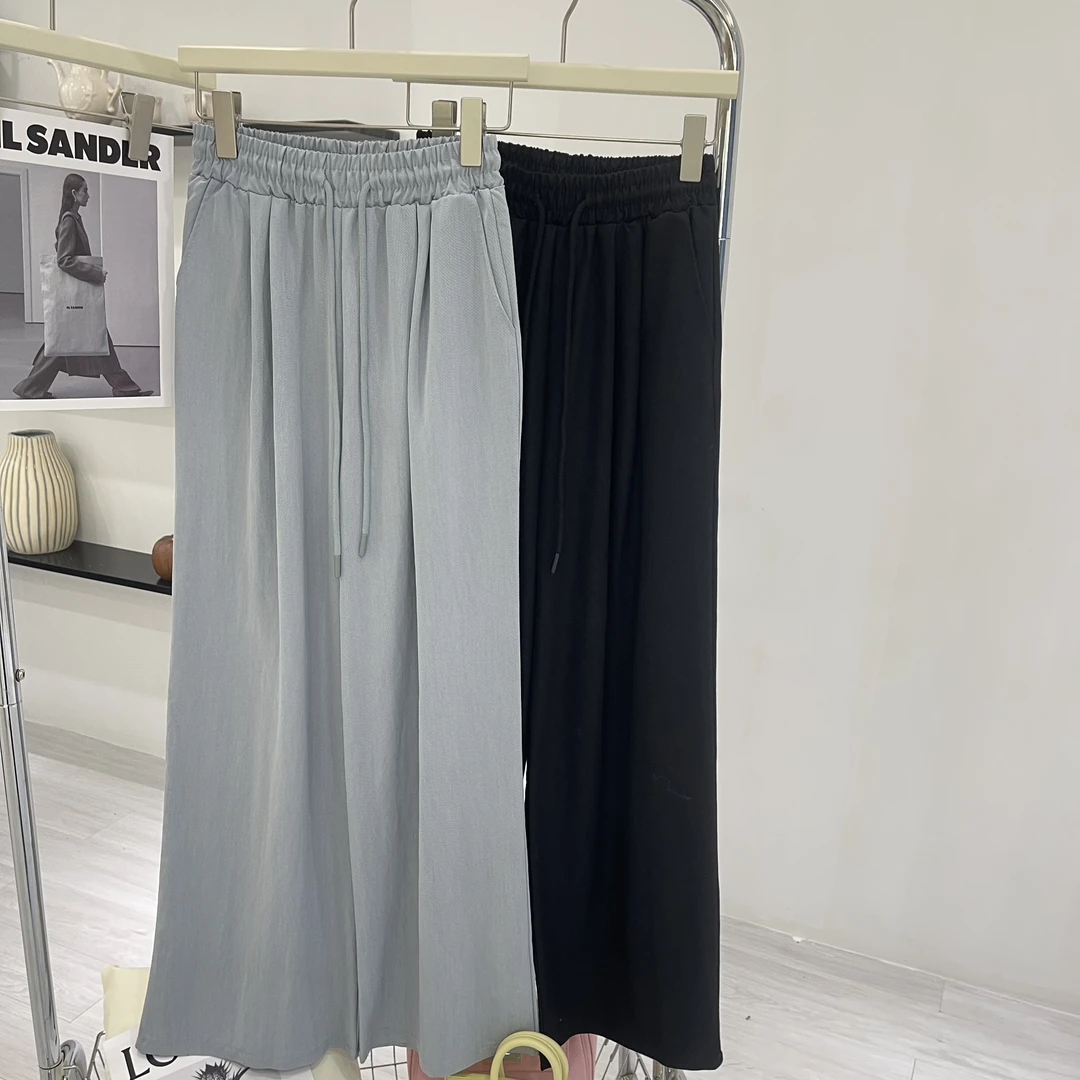 芊芊大码春季新款山本裤宽松垂感高级慵懒风拖地裤【JQ8029】
