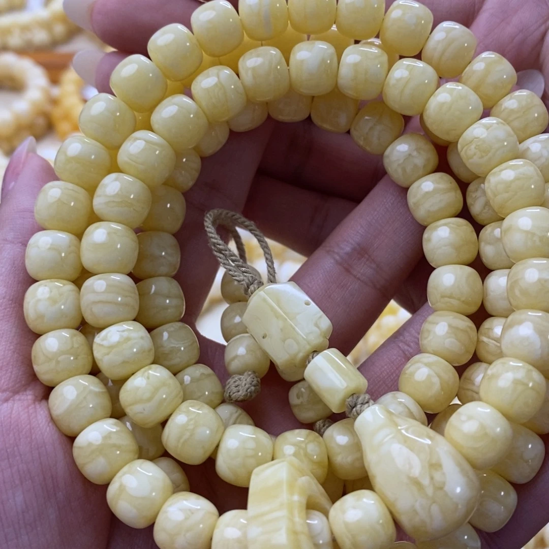 M***杜琥珀未镶嵌手串琥珀