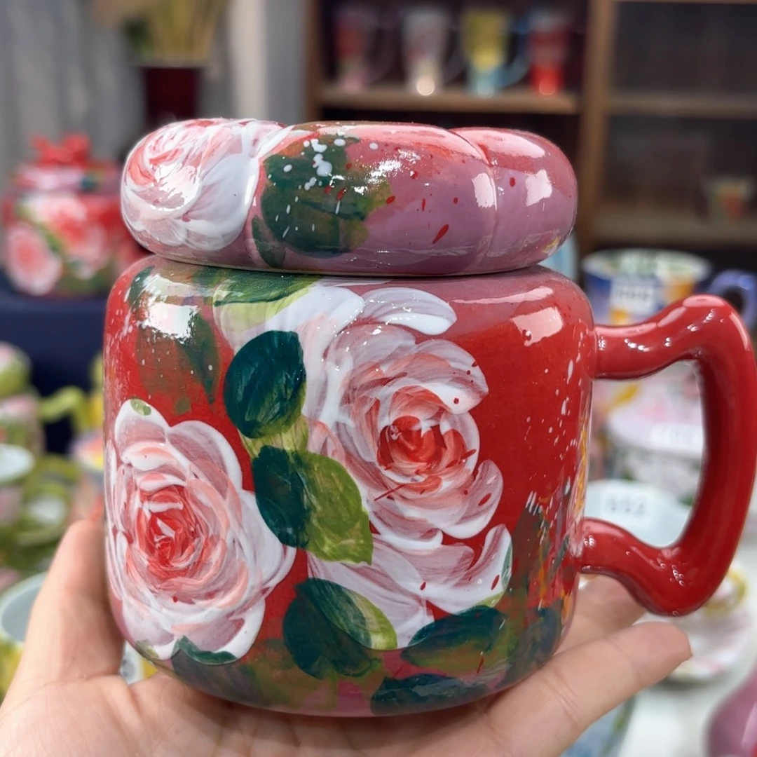景德镇手绘高温釉下彩陶瓷茶具