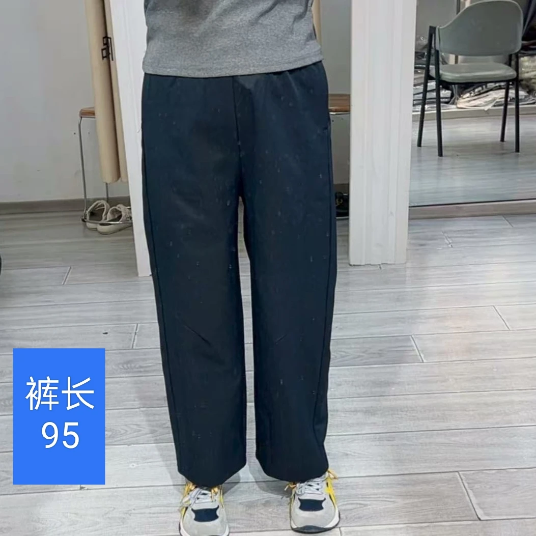 早秋巴恩风窄版汽球女裤中高腰显瘦休闲九分裤