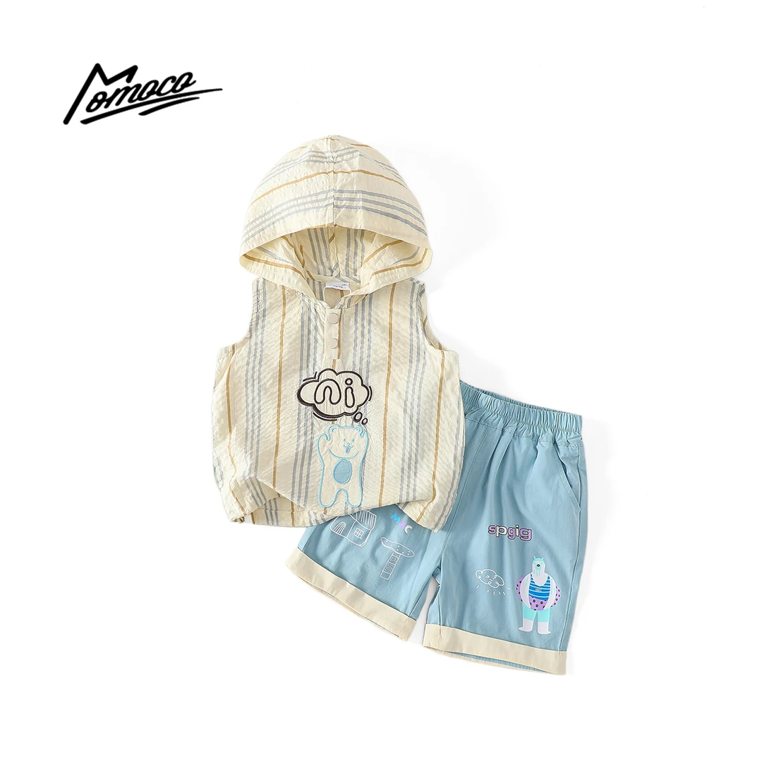 MOMOCO夏季男童韩系两件套套装风宽松洋气套装77230578066