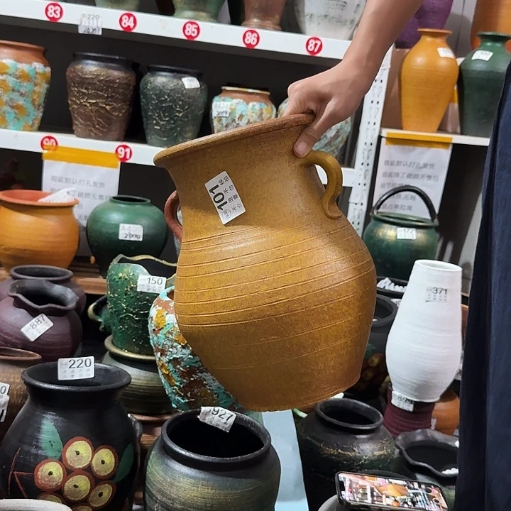 黄色双耳101高度30口径20