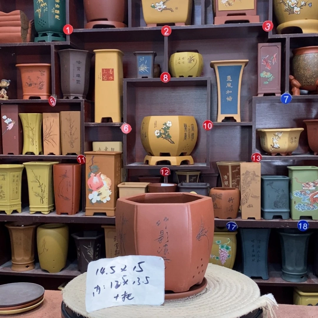 紫砂艺术紫砂花盆