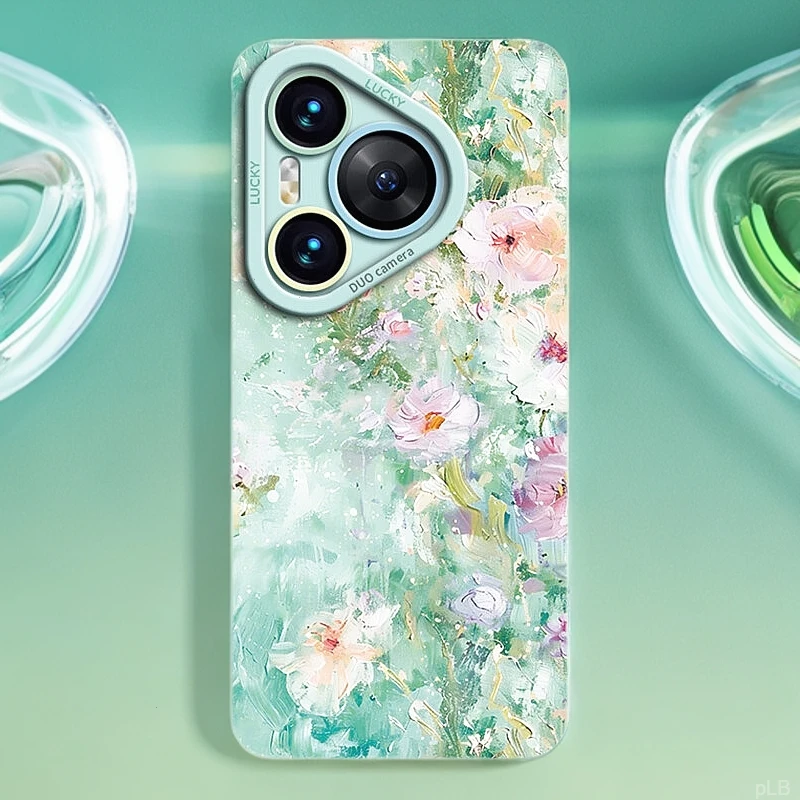 莫奈花坊适用华为Pura70手机壳Pura70pro套新款防摔p70液态50女款