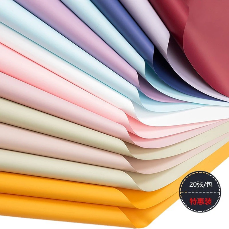 初意【10包价 可混】纯色纸双色欧雅纸7.5丝韩风初恋花篮包花纸防水