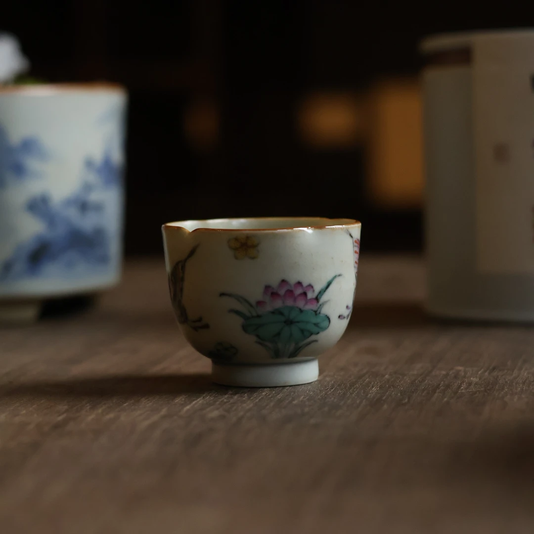 【直播专属】蝶恋花小花口杯（霖溪0097）