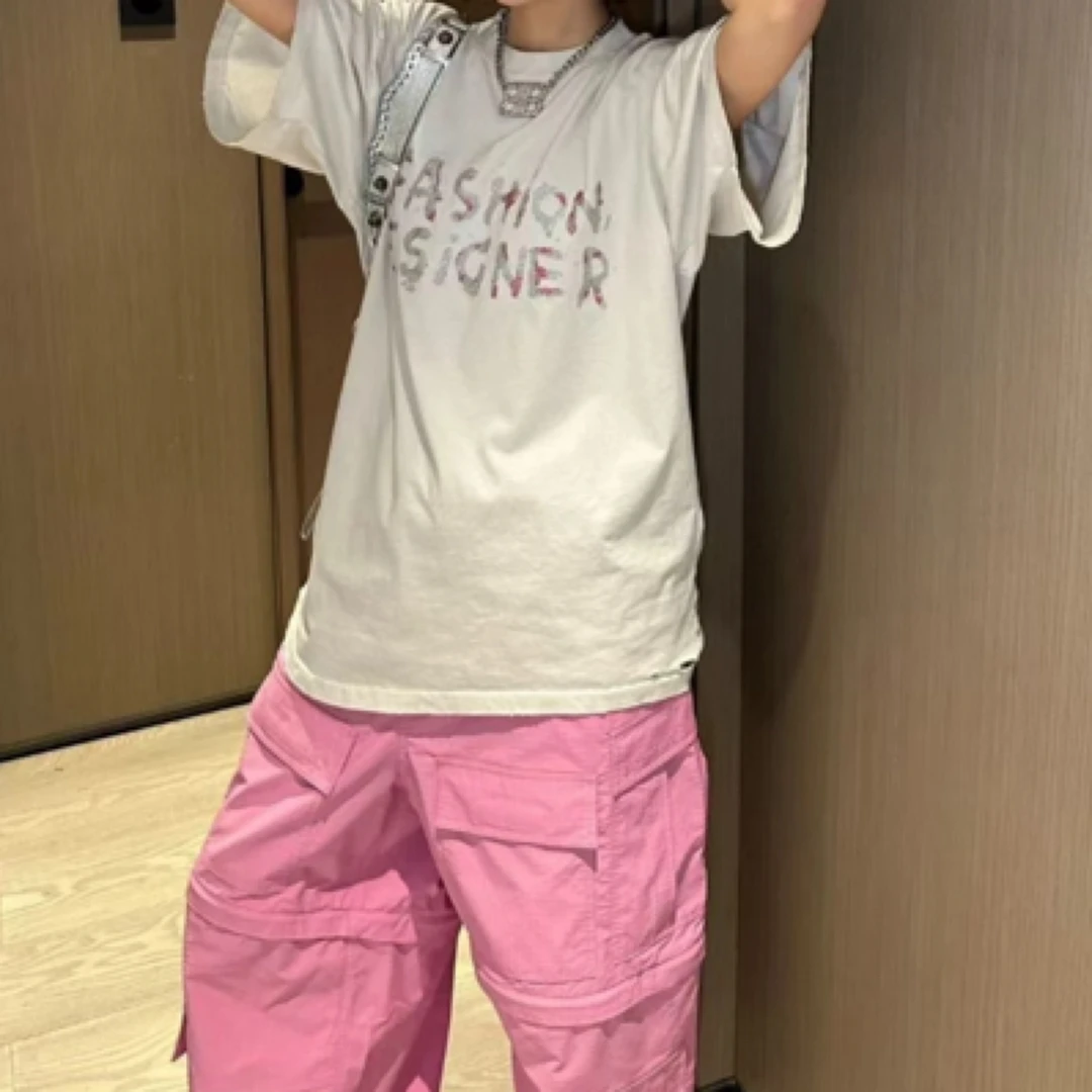 印花T恤圆领短袖百搭日常夏季均码半袖常规上衣