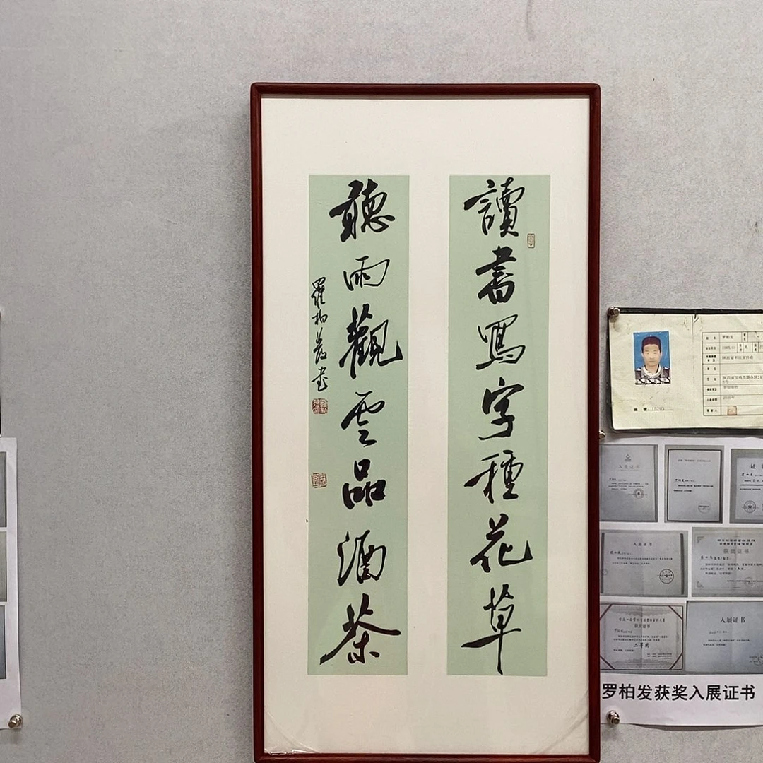 书法罗柏发书法读书