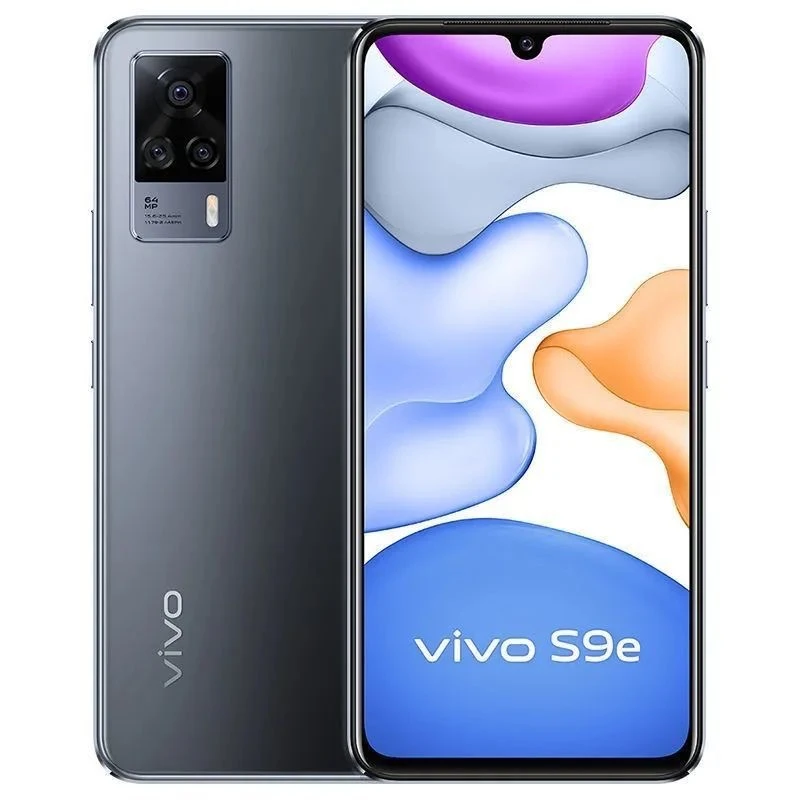 9新 vivo S9e 5G屏幕指纹双卡双待全网通5G轻薄黑色天玑820游戏